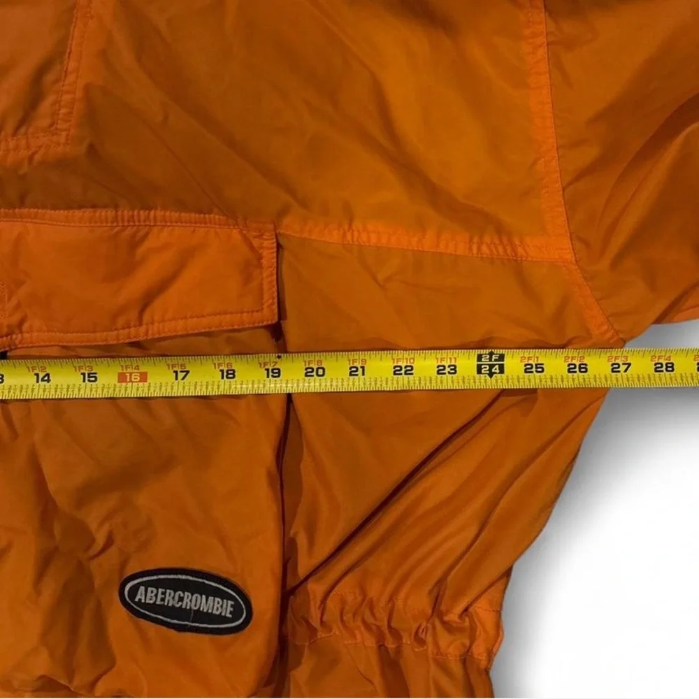 VTG Y2K Abercrombie & Fitch Orange Waterproof Anorak Windbreaker Size Men’s XL